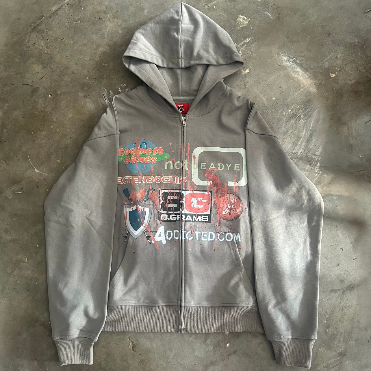 "RIP Flash Games" Zip-Up Hoodie