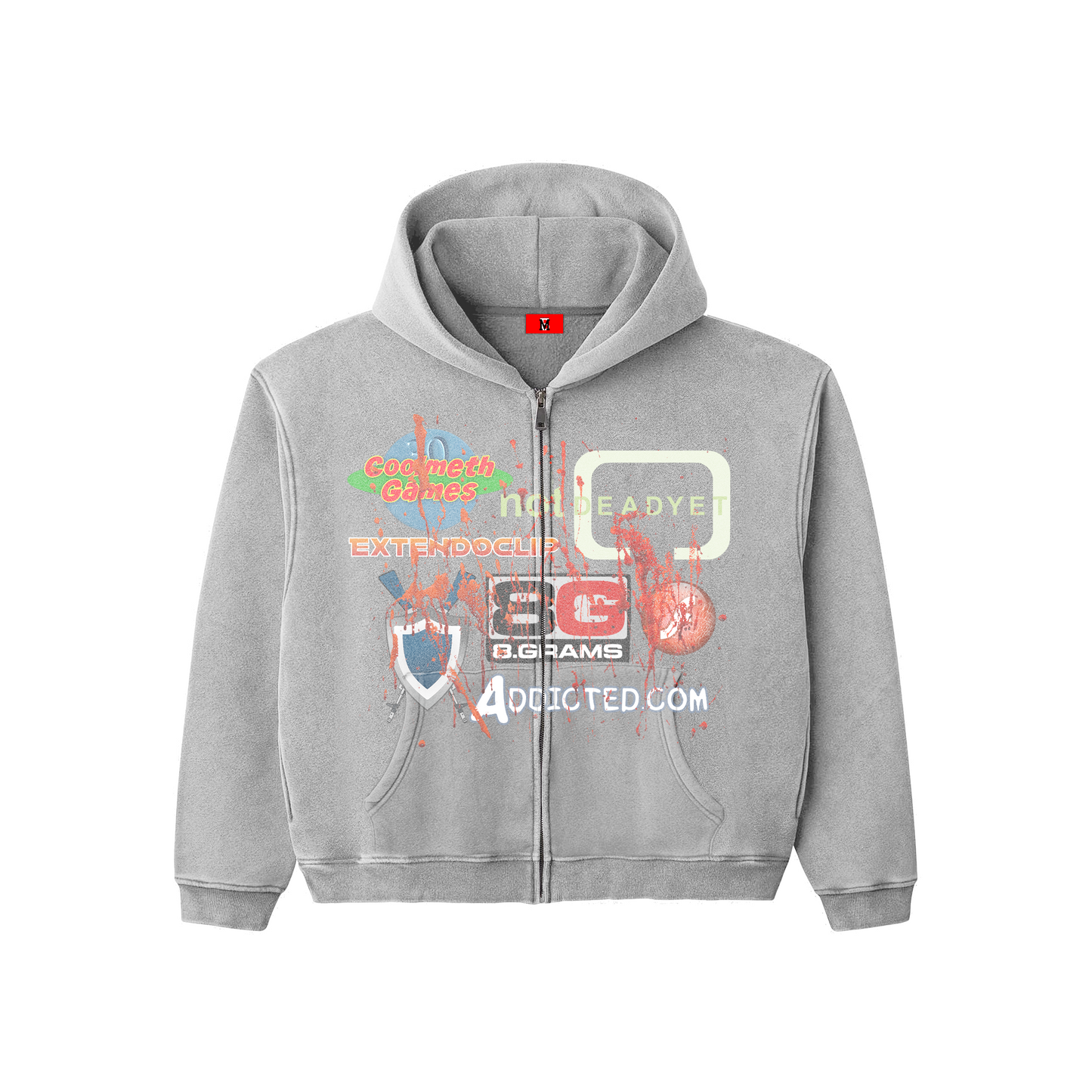 "RIP Flash Games" Zip-Up Hoodie